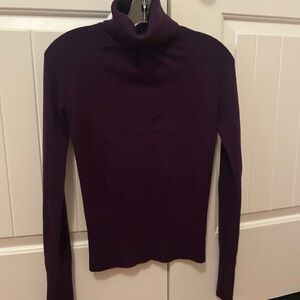 Take Out Deep Purple Turtleneck Sweater